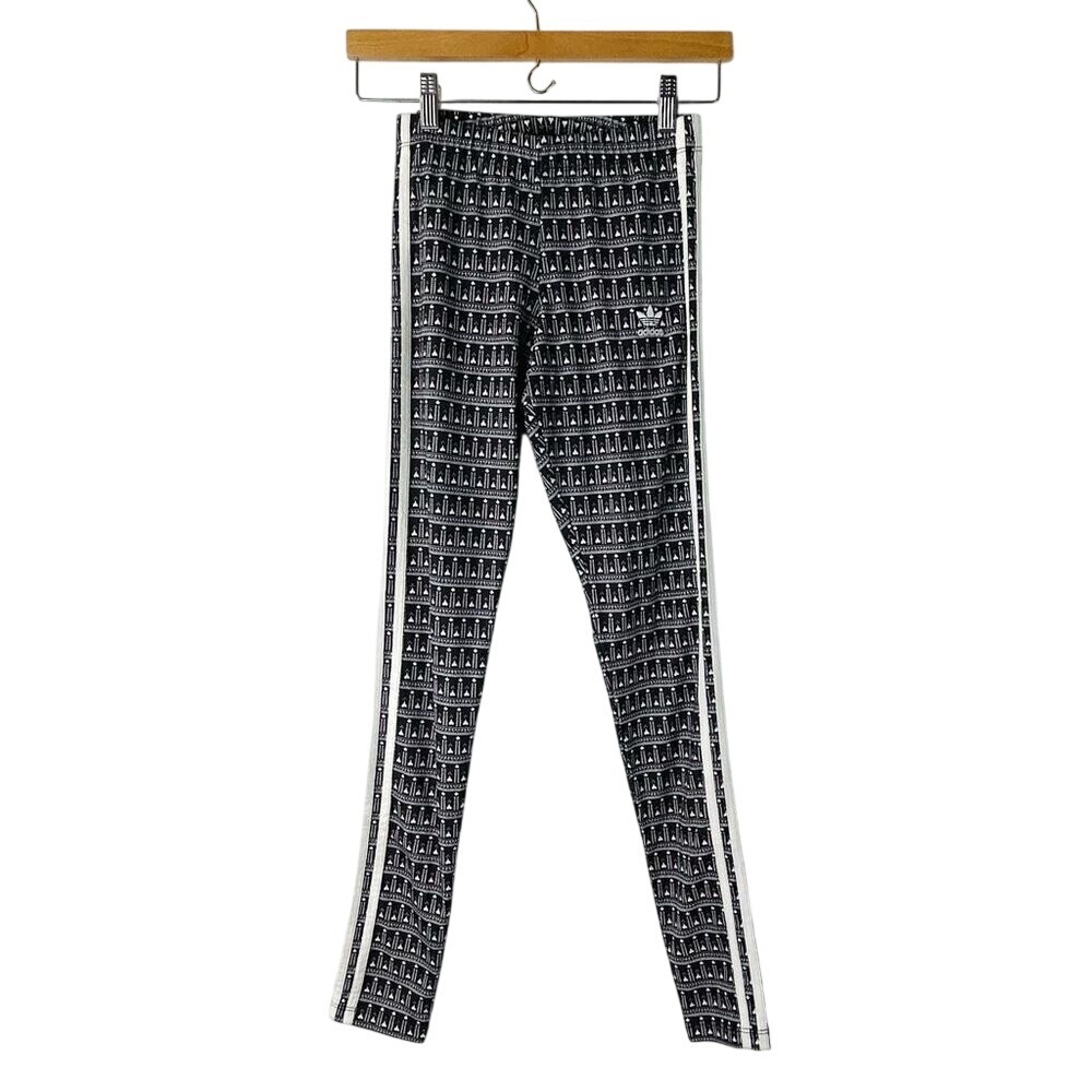 Adidas Legging Pavao 3 Stripe Heart Print Size XS